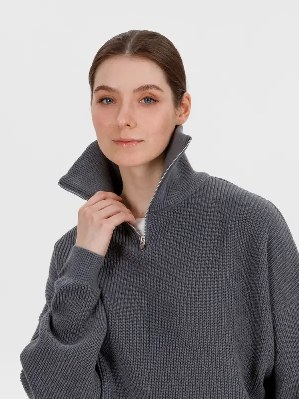 Джемпер Siluetti Birne, серый, размер S/M Джемпер Siluetti Birne, серый, размер S/M