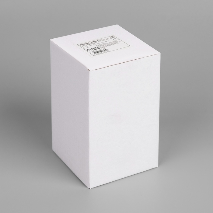 Светодиодная свеча бордовая, 7.5 × 12.5 × 7.5 см, воск, пластик, батарейки АААх2 (не в комплекте), свечение тёплое белое