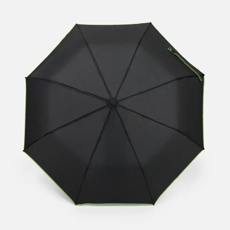 Зонт складной Edgeline, зеленое яблоко