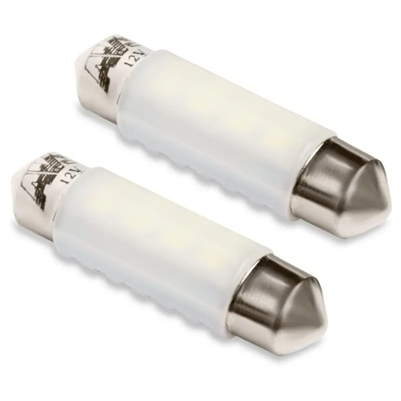 SV038 T11/белый/ (SV8,5) 8SMD 2835, 39 мм, блистер 2 шт.