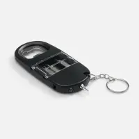 Брелок Knacky с набором бит и открывалкой, черный