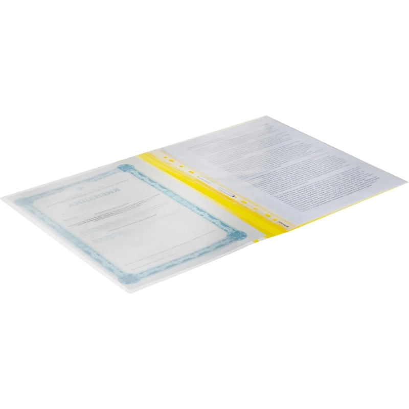 Скоросшиватель пластиковый Attache карман, А4, ассорти, 10шт/уп, 0,12/0,16