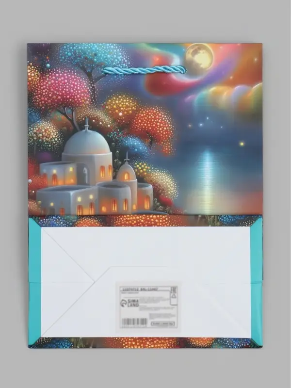 Пакет подарочный ламинированный "Город", S 18 x 23 х 10 см