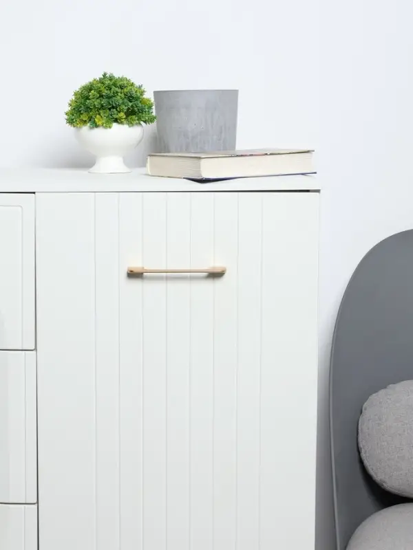 Ручка-скоба CAPPIO RSC023, алюминий, м/о 128 мм, цвет золото