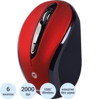 Мышь компьютерная Smartbuy 612AG WLS красная, LED Blue (SBM-612AG-RK)