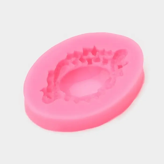 Молд для заливки «Драгоценный камень», силикон, 6×4,3 см, розовый