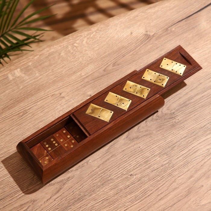 Игра настольная Игра настольная "Домино" 25х7,5х5 см, дерево шишам