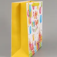 Пакет подарочный &laquo;С Днём рождения. Подарки&raquo;, 30&times;25.5&times;9 см