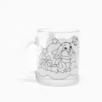 Кружка раскраска + игрушка "Зайчата с подарком" старый 9770493