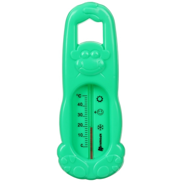 Термометр для ванной «Обезьянка», цвет МИКС желтый/зеленый Термометр для ванной «Обезьянка», цвет МИКС желтый/зеленый