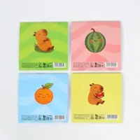 Блокнот 10х10см, 16 л. МИКС "Капибара"