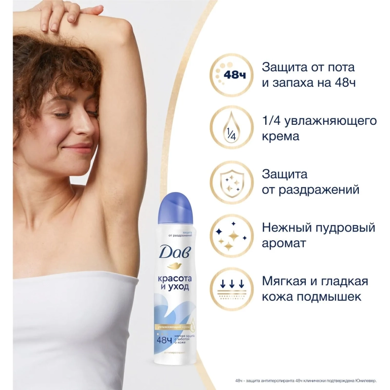 Дезодорант-антиперспирант ДАВ Оригинал аэрозоль 150 мл