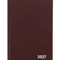 Ежедневник датированный Calligrata, А5, 2027, твёрдая обложка из бумвинила, 168 листов, коричневый