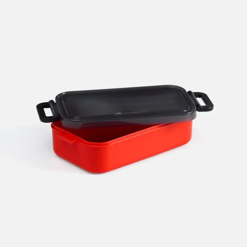 Ланчбокс Pranzo, красный с черным Ланчбокс Pranzo, красный с черным