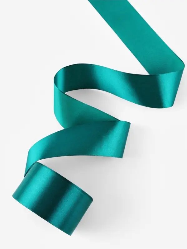 Лента атласная, 50 мм, 23&plusmn;1 м, изумрудная №126