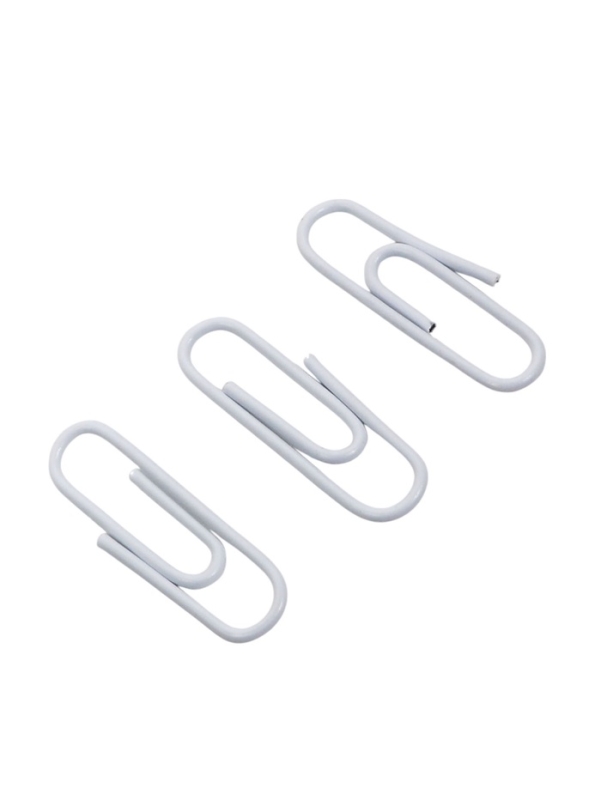 Скрепки 28мм белые в пластиковой тубе 150 штук, TOP Calligrata Скрепки 28мм белые в пластиковой тубе 150 штук, TOP Calligrata