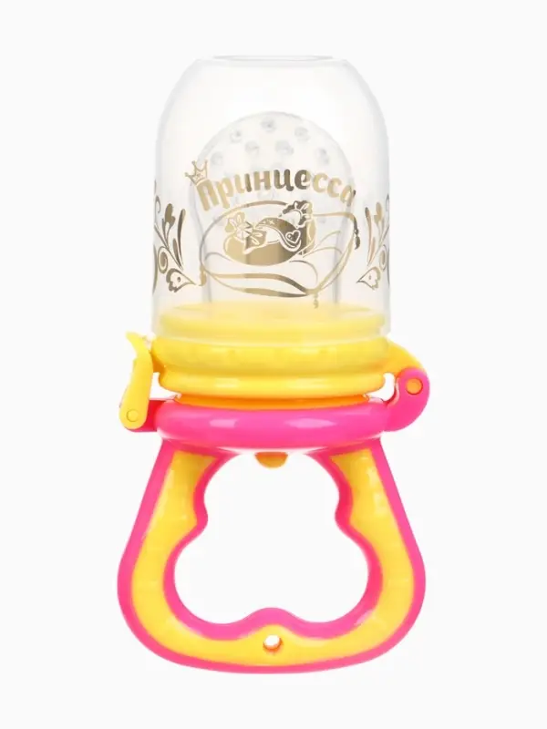 Ниблер для прикорма, от 5 мес., с силиконовой сеточкой, размер М &laquo;Принцесса&raquo;, розовый
