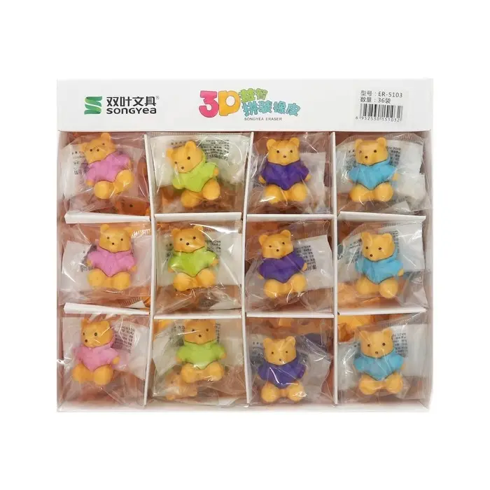 Ластик фигурный &laquo;Мишки&raquo;, МИКС