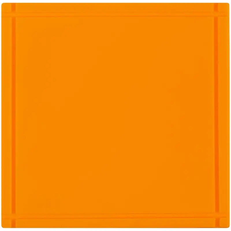 Лейбл из ПВХ Dzeta, L, оранжевый неон