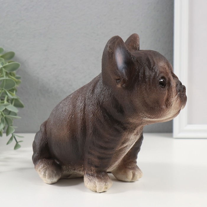 Копилка "Щенок Французского бульдога" 16,5 х 11,5 х 18 см.