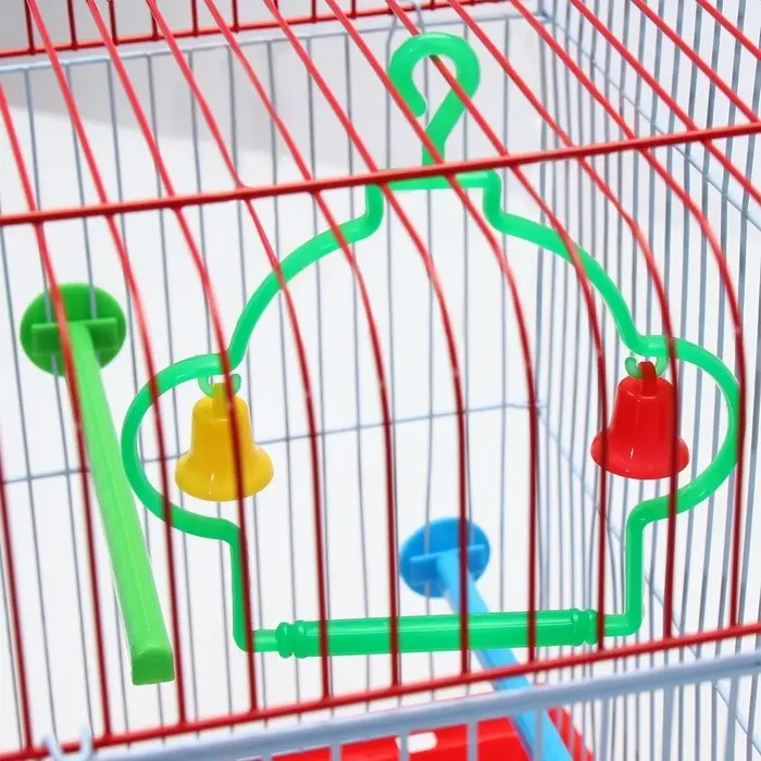 Клетка для птиц укомплектованная Bd-1/2q, 30 х 23 х 39 см, красная Клетка для птиц укомплектованная Bd-1/2q, 30 х 23 х 39 см, красная