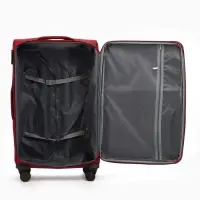 Чемодан на колёсах TEXTURA, кодовый замок, с увеличением, 47&times;30&times;78 см, 28", красный