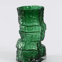 Ваза «Гоэтано», 24.5×13 см, стекло, зелёная