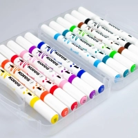 Набор маркеров Kreative Markers Acrylic duo tip пластиковый бокс 12цв,23121