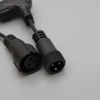 Гирлянда &laquo;Занавес&raquo; 2&times;6 м, IP44, УМС, тёмная нить, 1440 LED, свечение синее, 220 В