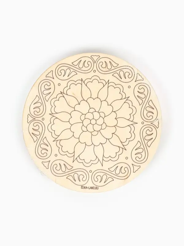 Заготовки для творчества. Роспись по дереву "Татарские узоры",  5 штук, Т1003