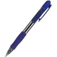 Ручка шариковая Pilot. Super Grip, автоматическая, синий стержень BPGP-10R-M (L), узел 1 мм, на масляной основе, резиновый упор