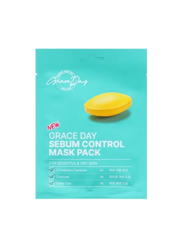 Маска тканевая для лица Grace Day, контроль себума, 27 мл Маска тканевая для лица Grace Day, контроль себума, 27 мл