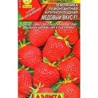 Семена Земляника ремонтантная крупноплая Медовый вкус F1, Ц/П,7 шт. Семена Земляника ремонтантная крупноплая Медовый вкус F1, Ц/П,7 шт.