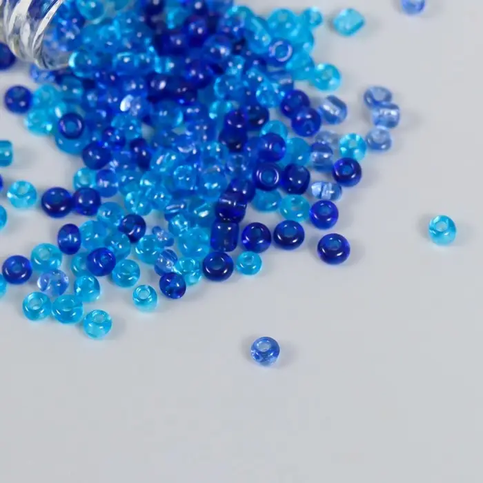 Бисер 8/0 в бутылочке  Бисер 8/0 в бутылочке "Ночное небо" матовый 20 гр 6х2х2 см