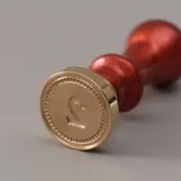 Печать для сургуча с пластиковой ручкой &laquo;Классика цифра 2&raquo;, 2.5&times;2.5&times;6.3 см