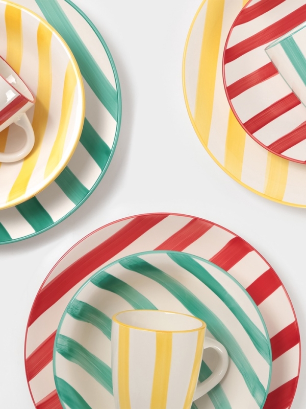 Тарелка Доляна "Райе" 19см, 19,5х2, цвет зеленый