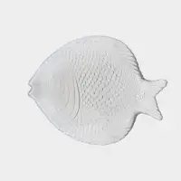 Блюдо Paşabah&ccedil;e Marine, 19.8&times;15.8 см, стекло, прозрачное