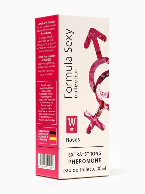 Туалетная вода женская с феромонами Formula Sexy collection Roses W101, 30 мл