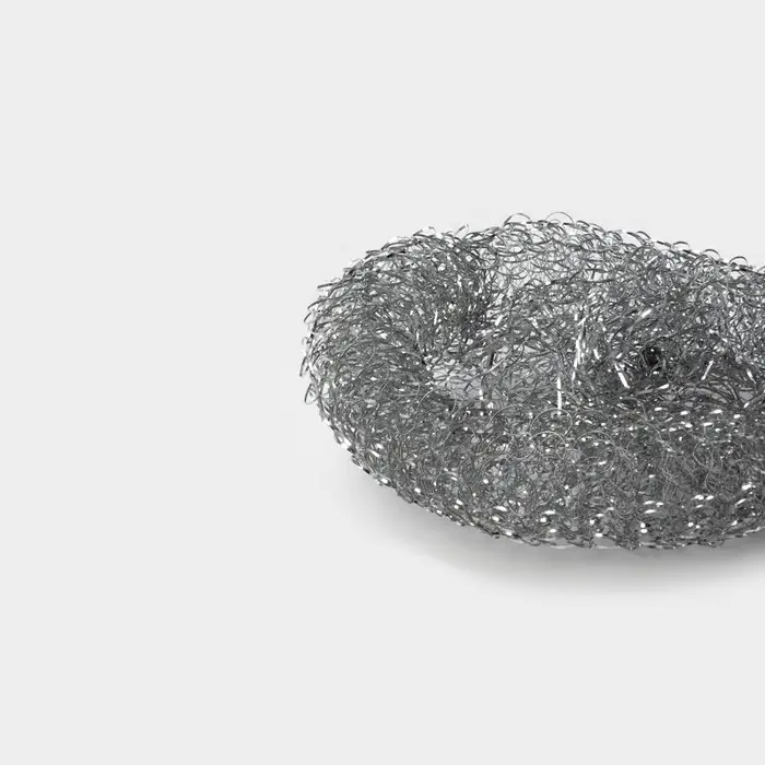 Губка для посуды Доляна, металлическая, 9×9×2 см Губка для посуды Доляна, металлическая, 9×9×2 см