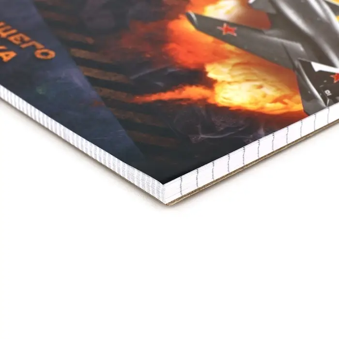 Блокнот А5, 40 л. на гребне в клетку &laquo;23 февраля&raquo;