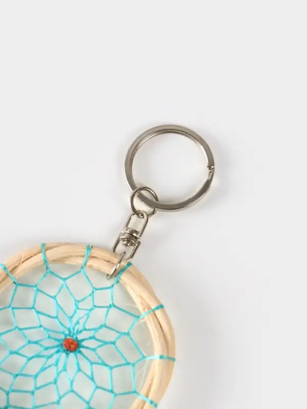 Брелок Брелок "Ловец снов" 17 см, цв. голубой