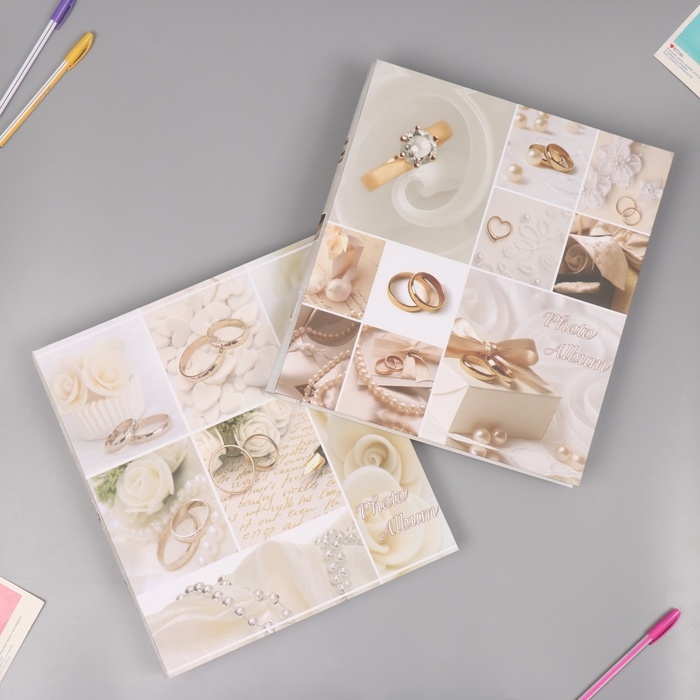 Фотоальбом на 800 фото 10х15 см Фотоальбом на 800 фото 10х15 см "Свадебные воспоминания" в коробке МИКС 5,5х30,5х33,5 см