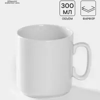 Кружка Добрушский завод &laquo;Джойс&raquo;, 300 мл, фарфор, белая
