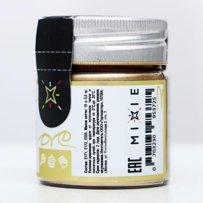 Блеск пищевой MIXIE «Классическое золото», 10 г Блеск пищевой MIXIE «Классическое золото», 10 г