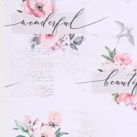 Бумага упаковочная крафт &laquo;Нежность&raquo;, 50&times;70 см