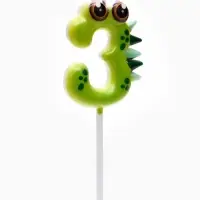 Свеча для торта цифра 3 «Зверюшка», 5 см Свеча для торта цифра 3 «Зверюшка», 5 см