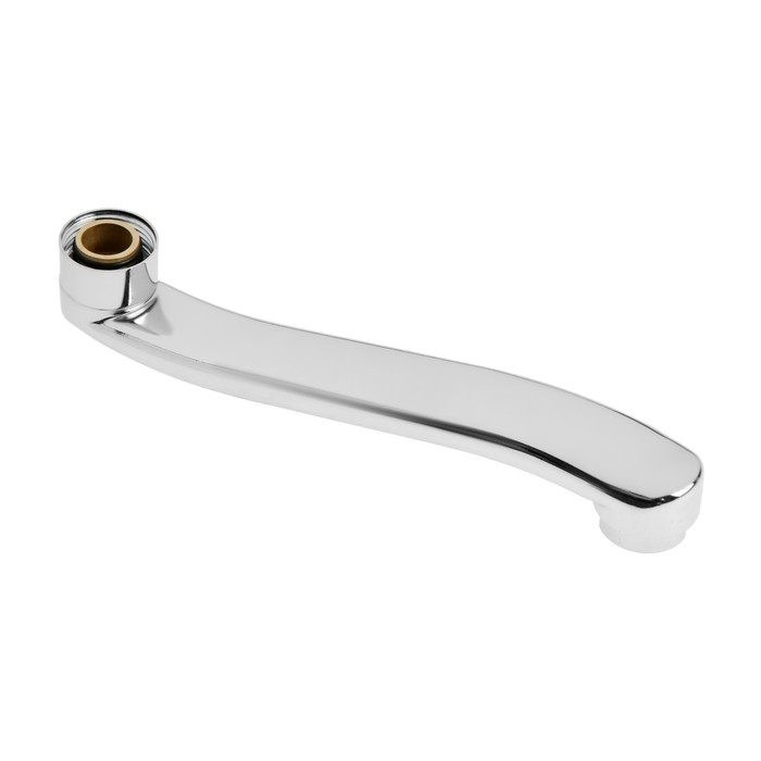 Излив для смесителя ZEIN, 3/4 Излив для смесителя ZEIN, 3/4", изогнутый, нерж. сталь, 20 см, аэратор пластик