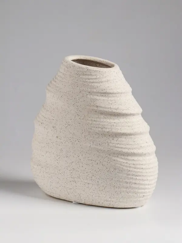 Ваза настольная керамика Ваза настольная керамика "Элладио" 18х17,5 см, белый