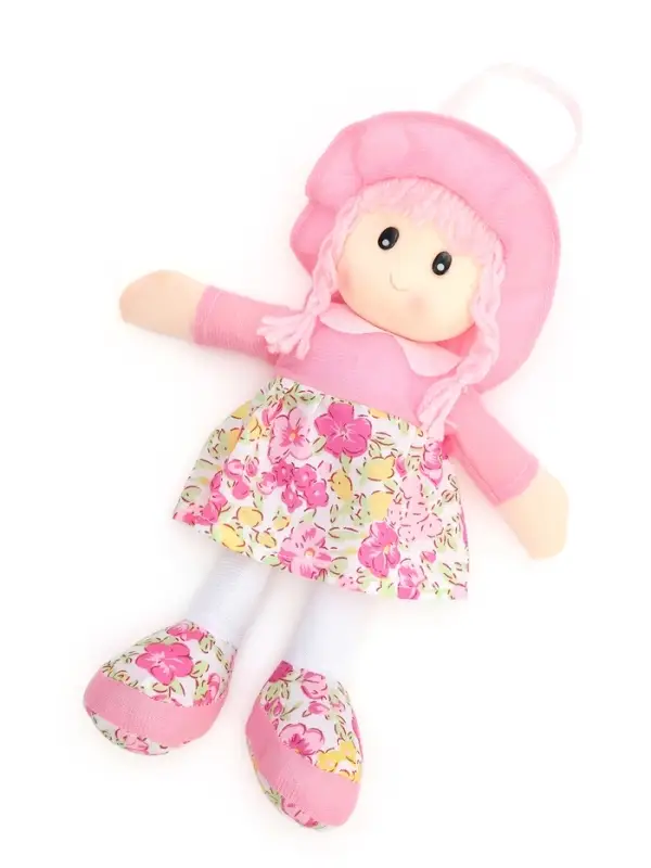 Мягкая игрушка &laquo;Кукла&raquo;, в шляпке и платьишке, цвет МИКС