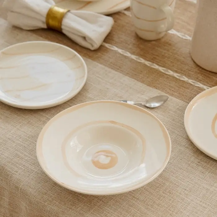 Тарелка для пасты SL Home &laquo;Гато&raquo;, 170 мл, d=21 см, фарфор, белая